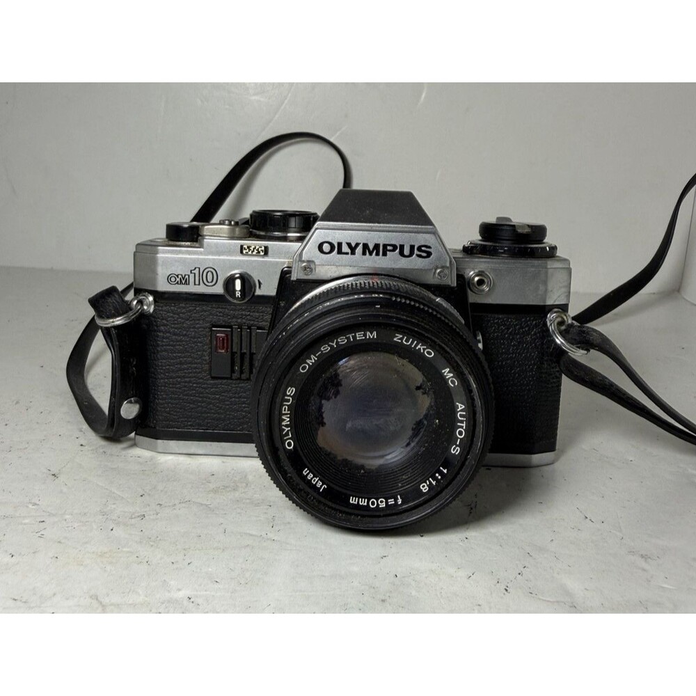 Olympus OM-10 35mm Film Camera w/ Zuiko 50mm f/1.8 Lens - Tested